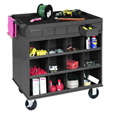 12 BIN MOBILE CART WORK STATION - Model 662-95